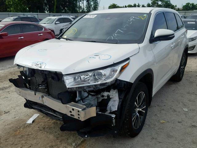 5TDZZRFH4JS265100 - 2018 TOYOTA HIGHLANDER WHITE photo 2