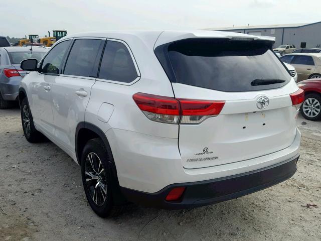 5TDZZRFH4JS265100 - 2018 TOYOTA HIGHLANDER WHITE photo 3