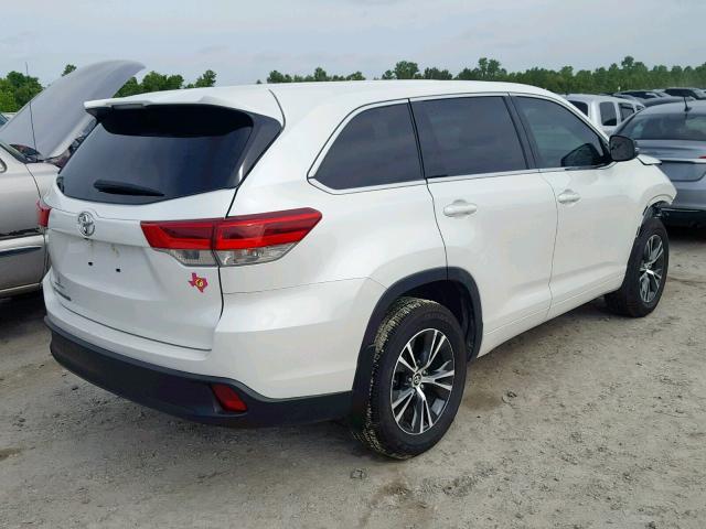 5TDZZRFH4JS265100 - 2018 TOYOTA HIGHLANDER WHITE photo 4