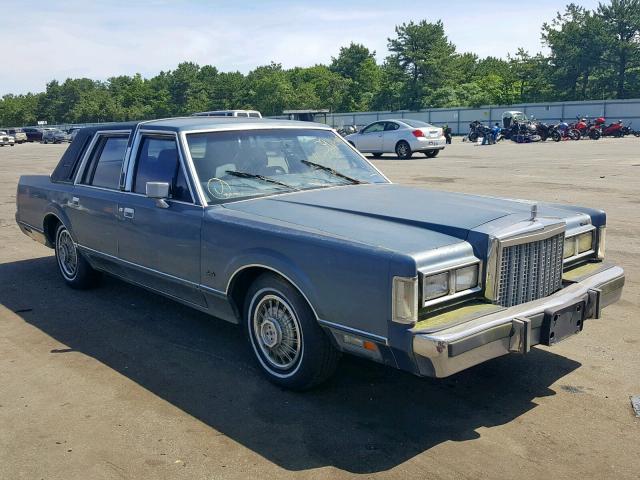 1LNBP96F7GY686906 - 1986 LINCOLN TOWN CAR BLUE photo 1