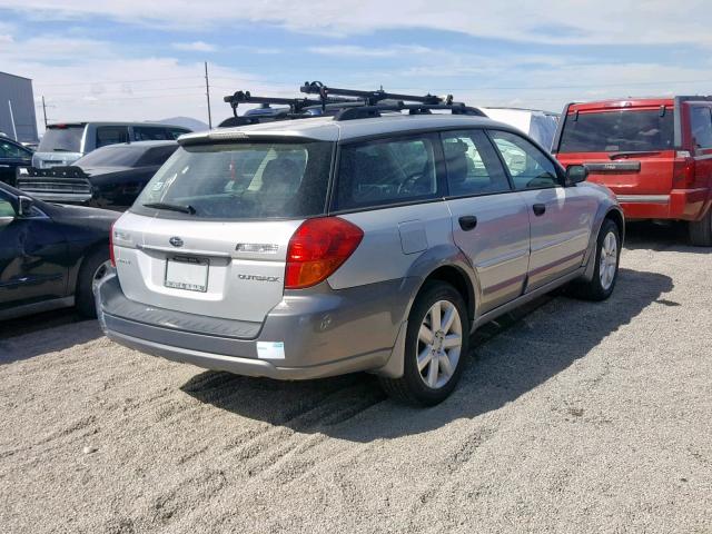 4S4BP61C066348088 - 2006 SUBARU LEGACY OUT SILVER photo 4