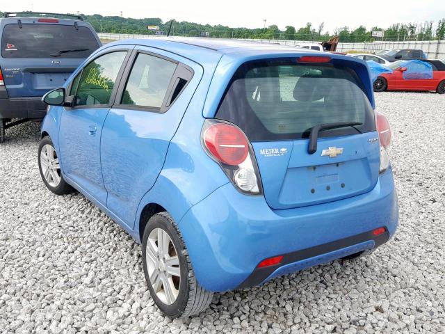 KL8CA6S97DC547546 - 2013 CHEVROLET SPARK LS BLUE photo 3