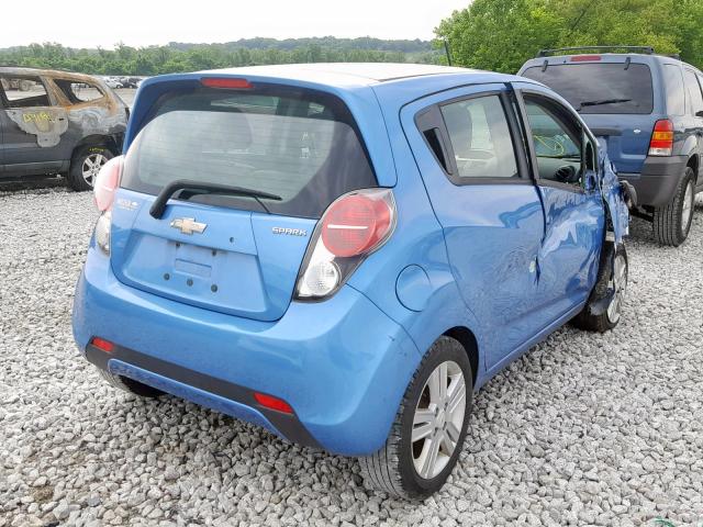 KL8CA6S97DC547546 - 2013 CHEVROLET SPARK LS BLUE photo 4