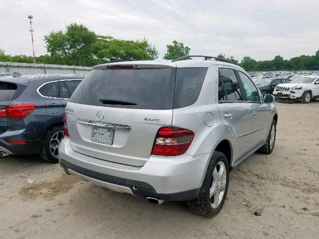 4JGBB86E68A419301 - 2008 MERCEDES-BENZ ML 350 SILVER photo 4