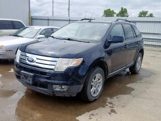 2FMDK38C18BA18315 - 2008 FORD EDGE SEL BLACK photo 2