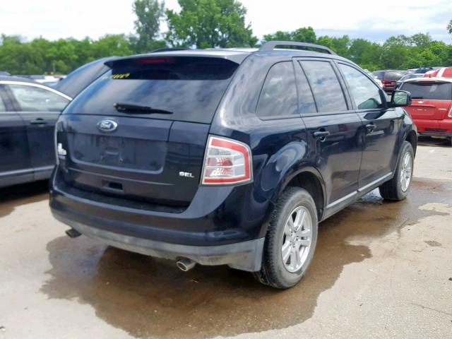 2FMDK38C18BA18315 - 2008 FORD EDGE SEL BLACK photo 4