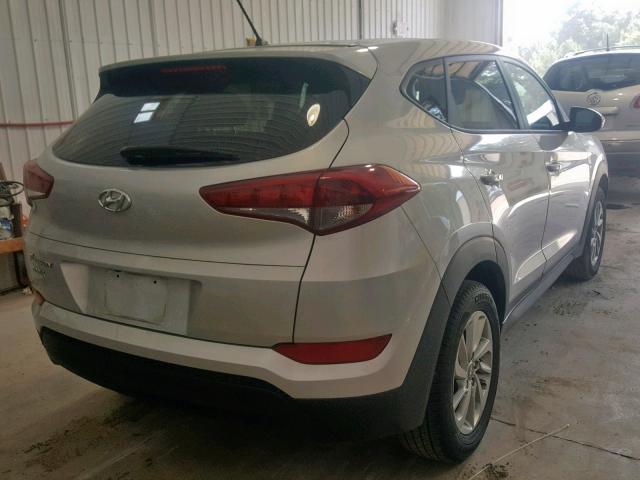 KM8J23A45JU618115 - 2018 HYUNDAI TUCSON SE SILVER photo 4