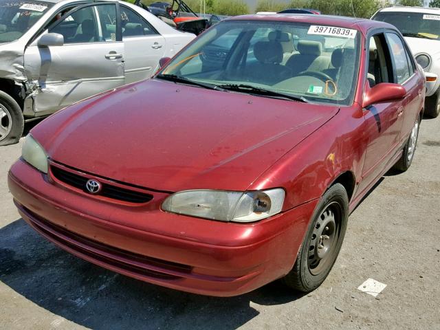 2T1BR18E6XC255868 - 1999 TOYOTA COROLLA VE RED photo 2