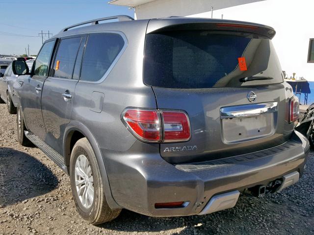 JN8AY2NC8H9506814 - 2017 NISSAN ARMADA SV CHARCOAL photo 3