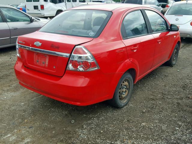 KL1TD56667B061000 - 2007 CHEVROLET AVEO BASE Qırmızı foto 4