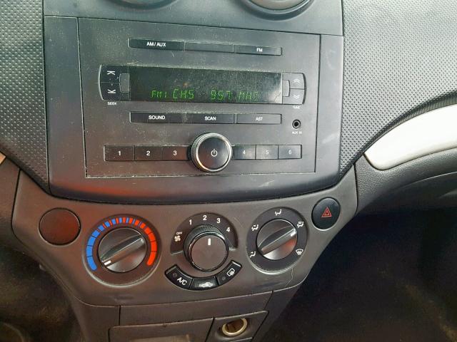 KL1TD56667B061000 - 2007 CHEVROLET AVEO BASE Qırmızı foto 9