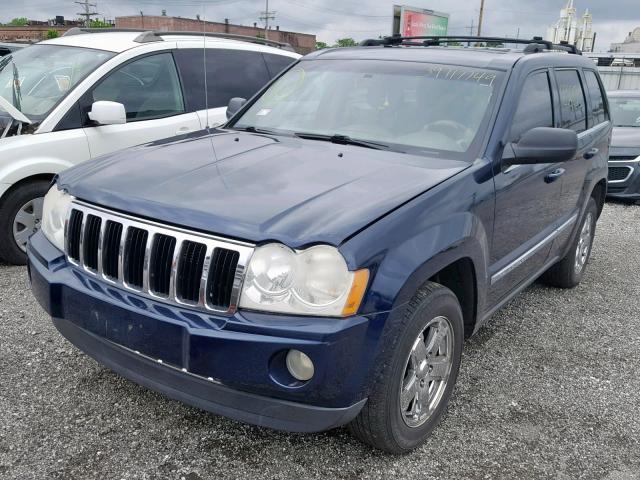 1J4HS58N65C590974 - 2005 JEEP GRAND CHER BLUE photo 2