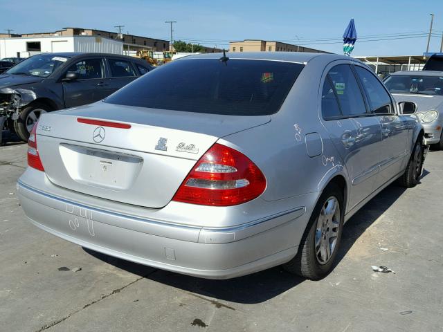 WDBUF65J93A152070 - 2003 MERCEDES-BENZ E 320 SILVER photo 4