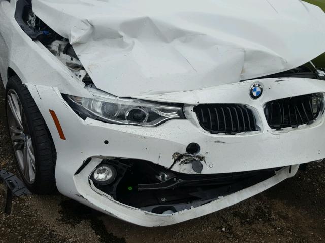 WBA4F7C5XHG787331 - 2017 BMW 430I GRAN WHITE photo 9