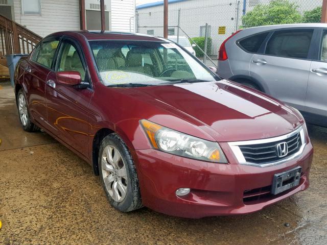 1HGCP36869A010614 - 2009 HONDA ACCORD EXL MAROON photo 1