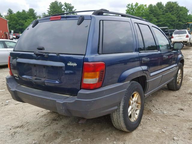 1J4GW48S53C526602 - 2003 JEEP GRAND CHER BLUE photo 4