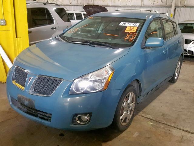 5Y2SM670X9Z412005 - 2009 PONTIAC VIBE TEAL photo 2