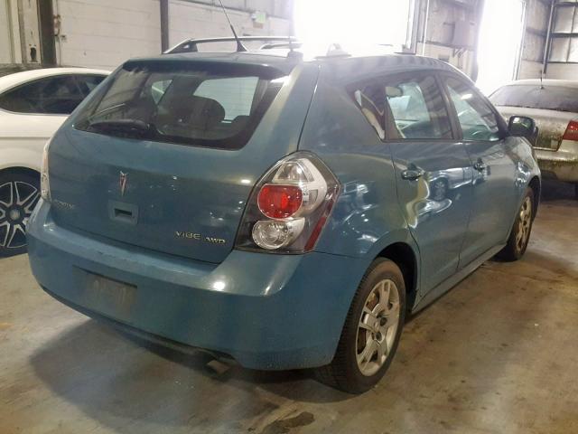 5Y2SM670X9Z412005 - 2009 PONTIAC VIBE TEAL photo 4