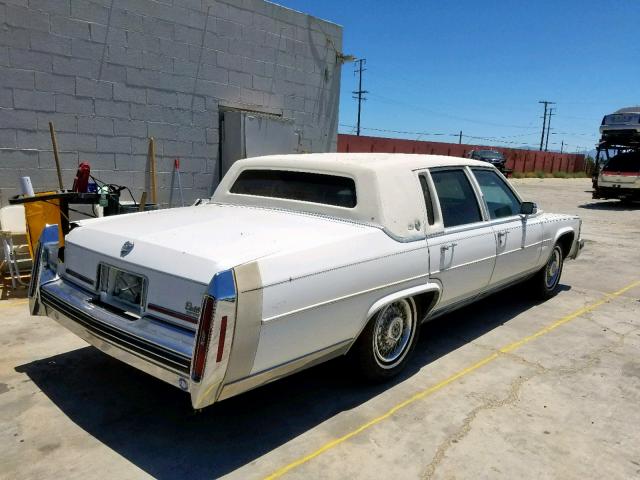 1G6DW51Y3KR710271 - 1989 CADILLAC BROUGHAM WHITE photo 4