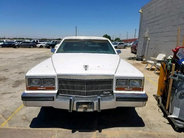 1G6DW51Y3KR710271 - 1989 CADILLAC BROUGHAM WHITE photo 9