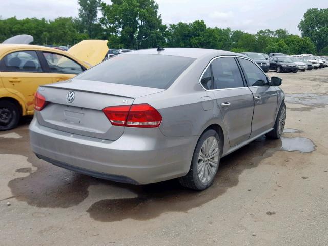 1VWBP7A36CC104725 - 2012 VOLKSWAGEN PASSAT SE SILVER photo 4