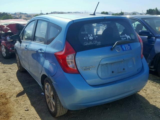 3N1CE2CP7FL412272 - 2015 NISSAN VERSA NOTE BLUE photo 3