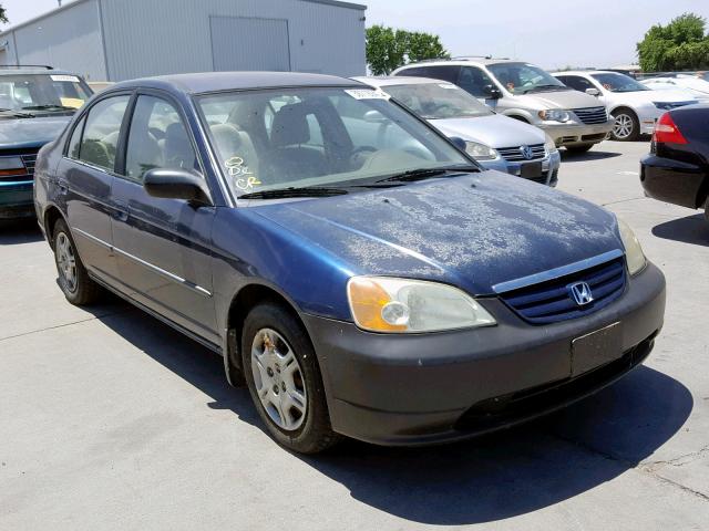 2HGES16442H939538 - 2002 HONDA CIVIC DX BLUE photo 1