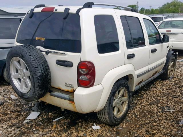 1J4GL58K46W151285 - 2006 JEEP LIBERTY LI WHITE photo 4