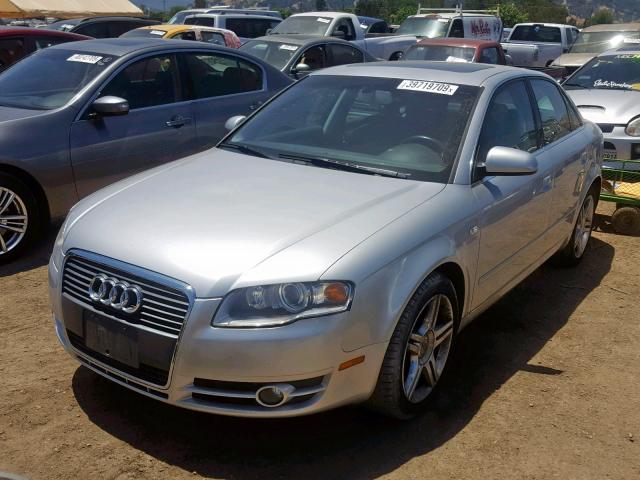 WAUAF78E27A064585 - 2007 AUDI A4 2 SILVER photo 2