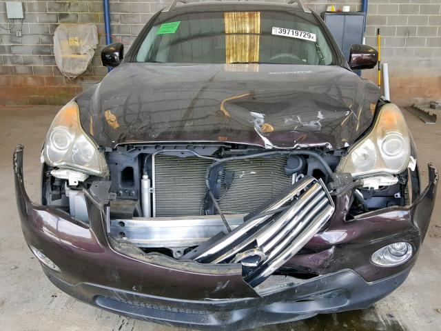 JN1AJ0HP3AM702202 - 2010 INFINITI EX35 BASE PURPLE photo 9