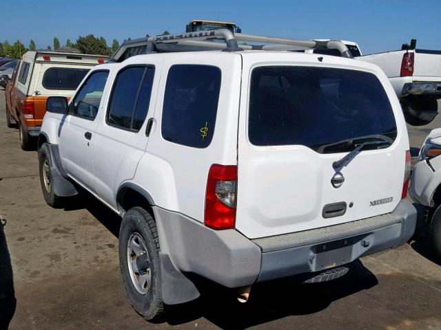 5N1ED28TX2C518859 - 2002 NISSAN XTERRA XE WHITE photo 3