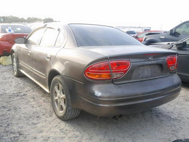 1G3NL52F12C291668 - 2002 OLDSMOBILE ALERO GL GRAY photo 3