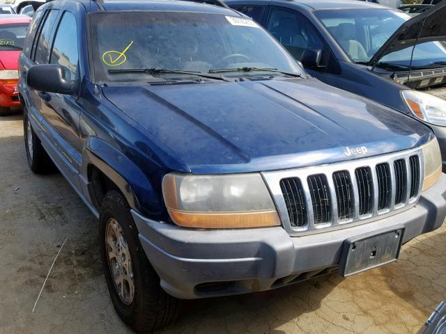 1J4GW48S21C615136 - 2001 JEEP GRAND CHER BLUE photo 1