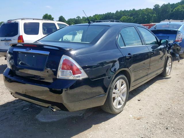 3FAHP08178R183703 - 2008 FORD FUSION SEL BLACK photo 4