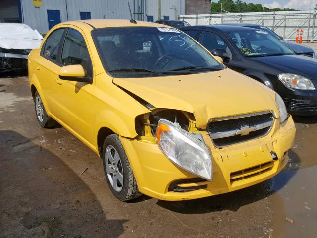 KL1TD5DE5AB067386 - 2010 CHEVROLET AVEO LS YELLOW photo 1