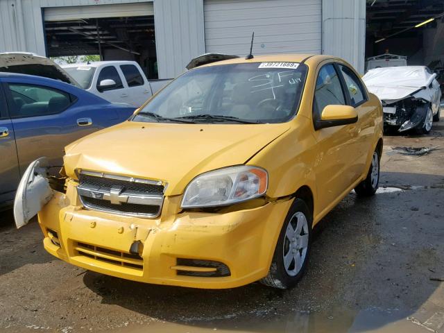 KL1TD5DE5AB067386 - 2010 CHEVROLET AVEO LS YELLOW photo 2