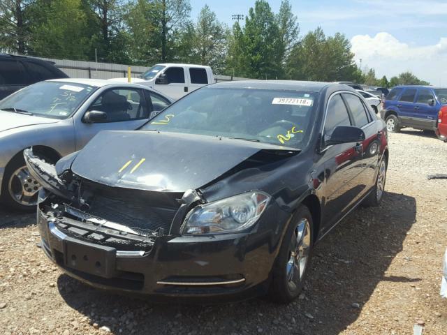 1G1ZH57B69F136561 - 2009 CHEVROLET MALIBU 1LT BLACK photo 2