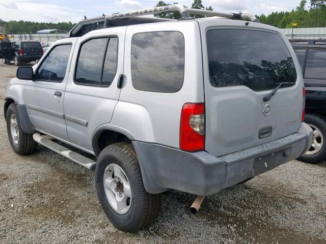 5N1ED28T82C562407 - 2002 NISSAN XTERRA XE SILVER photo 3