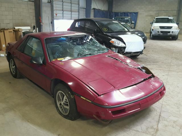 1G2PE11R9HP241310 - 1987 PONTIAC FIERO MAROON photo 1