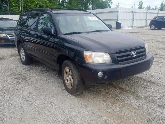 JTEDD21A970162689 - 2007 TOYOTA HIGHLANDER BLACK photo 1