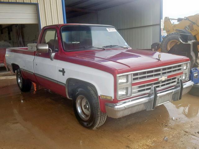 1GCDR14H0HJ108279 - 1987 CHEVROLET R10 RED photo 1