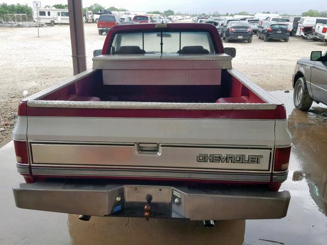 1GCDR14H0HJ108279 - 1987 CHEVROLET R10 RED photo 6