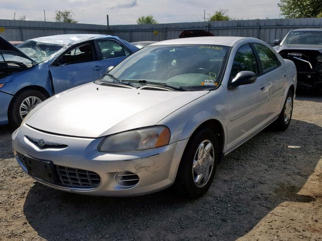 1C3EL46X32N229498 - 2002 CHRYSLER SEBRING LX SILVER photo 2