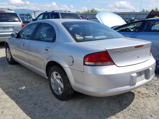 1C3EL46X32N229498 - 2002 CHRYSLER SEBRING LX SILVER photo 3