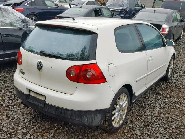 WVWEV71K96W094983 - 2006 VOLKSWAGEN NEW GTI WHITE photo 4