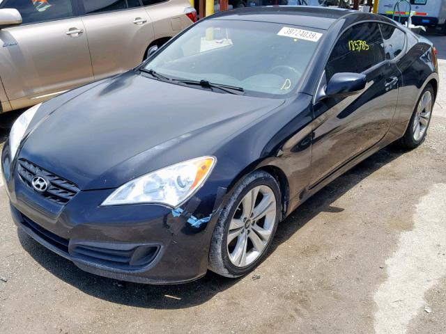 KMHHT6KD8BU055963 - 2011 HYUNDAI GENESIS CO BLACK photo 2