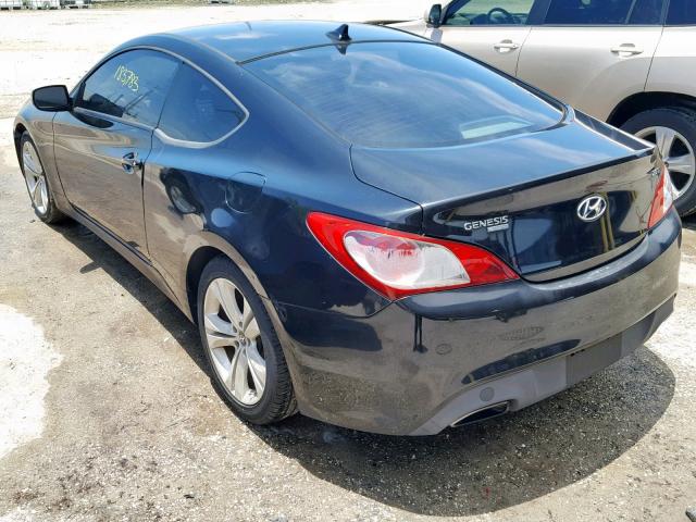 KMHHT6KD8BU055963 - 2011 HYUNDAI GENESIS CO BLACK photo 3