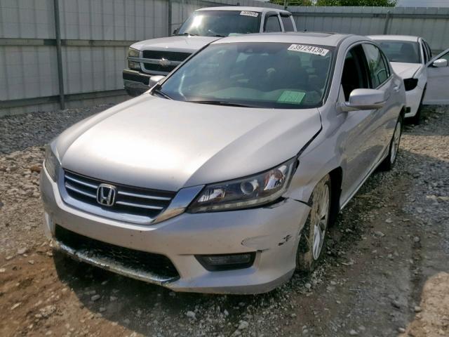 1HGCR3F87EA037485 - 2014 HONDA ACCORD EXL SILVER photo 2