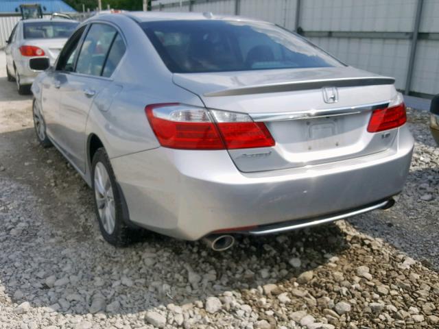 1HGCR3F87EA037485 - 2014 HONDA ACCORD EXL SILVER photo 3