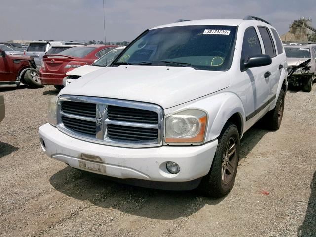 1D4HD48NX6F173905 - 2006 DODGE DURANGO SL WHITE photo 2